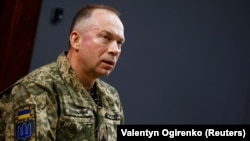 Олександр Сирський, на той час командувач Сухопутних військ ЗСУ, під час інтерв’ю Reuters. Харківщина, 12 січня 2024 року