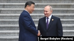 Сі Цзіньпін і Володимир Путін, Пекін, 16 травня 2024 року