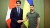 Президент України Володимир Зеленський і прем’єр-міністр Канади Джастін Трюдо (ліворуч) під час зустрічі у Києві, Україна, 10 червня 2023 року. Архівне фото