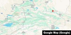 КЭРдеги Манас дарыясы картада.