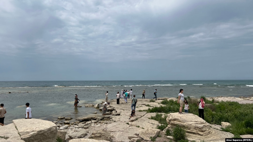 Kazahstan, gdje je ogromno jezero najpliće, vjerovatno se suočava s najneposrednijim posljedicama pada nivoa vode, Aktau, 15. juna 2023.