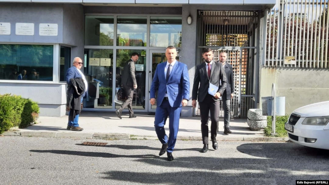 Nenad Nešić ispred Suda BiH. (Arhiv)