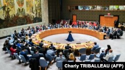 Иран-Израил чатагы боюнча БУУ Коопсуздук кеңешинин чукул жыйыны. 14-апрель, 2024-жыл.