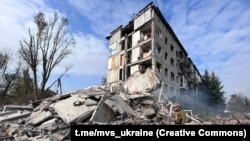 Соккудан жабыркаган үй. Авдеевка шаары. 14-октябрь.