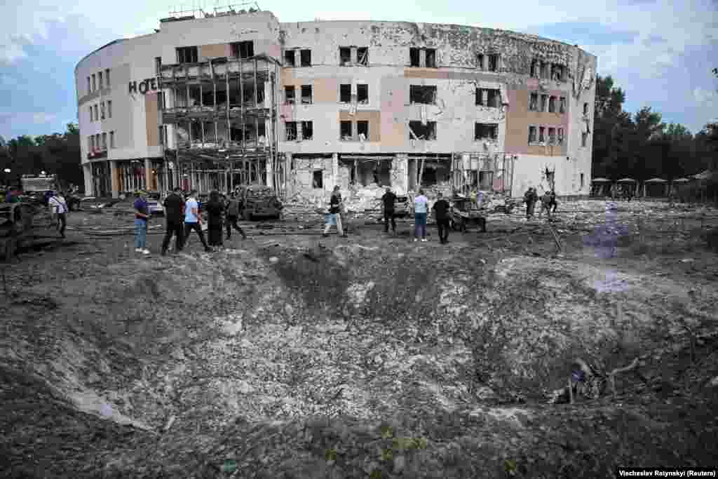 UKRAINE-CRISIS/ATTACK-ZAPORIZHZHIA