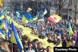 Марш прихильників єдності України. Одеса, 30 березня 2014 року