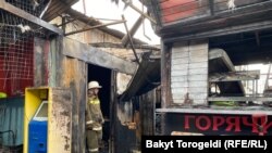 “Дордой” базарындагы өрт. 5-июль, 2022-жыл.