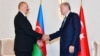 Ուզբեկստան - Թուրքիայի և Ադրբեջանի նախագահներ Ռեջեփ Էրդողանի և Իլհամ Ալիևի հանդիպումը Սամարղանդում, 15-ը սեպտեմբերի, 2022թ.