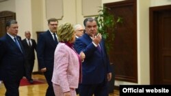 Встреча Эмомали Рахмона с Валентиной Матвиенко