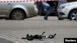 Обломки дрона, иллюстративное фото