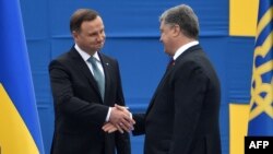 Анджей Дуда і Петро Порошенко, Київ, 24 серпня 2016 року
