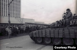 Радянські танки у Вільнюсі. 1991 рік