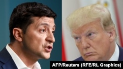 Володимир Зеленський і Дональд Трамп, комбіноване фото