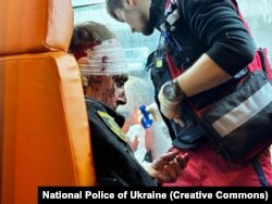 Наслідки російського удару по місцю дислокації правоохоронців у Харкові. Харків, 1 листопада 2024 року