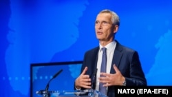 Єнс Столтенберґ на пресконференції про ситуацію в Афганістані, Брюссель, 17 серпня 2021 року
