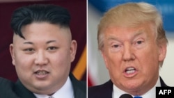 Лідер Північної Кореї Кім Чен Ин і президент США Дональд Трамп (комбіноване фото)