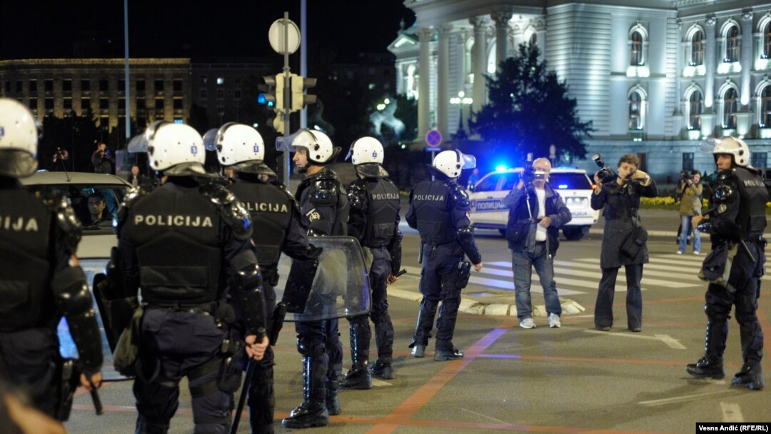 Policija u Beogradu, ilustracija