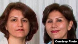 فریبا کمال آبادی (چپ) و مهوش ثابت، از رهبران بهایی دستگیر شده در ایران