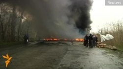 Барикади сепаратистів на в'їзді в Слов'янськ