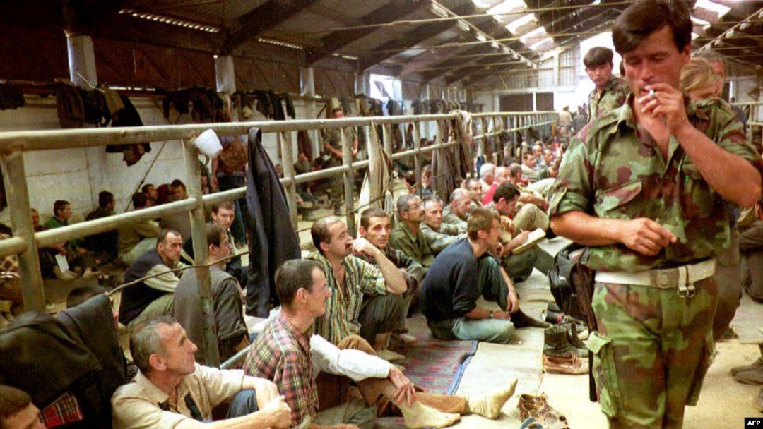 Arhivska fotografija, logor Manjača 1992. godine