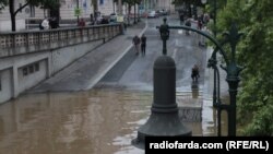 Затопление реки Влтавы. Прага, 3 июня 2013 года.