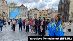 Почтение памяти жертв геноцида крымскотатарского народа. Прага, Чехия, 18 мая 2025 года