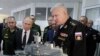 Головнокомандувач Військово-морського флоту Росії Микола Євменов (праворуч) в окупованому Криму, архівне фото, 2020 рік