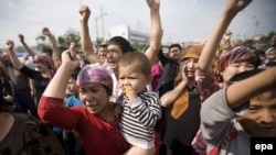 Үрүмчүдөгү нааразылык. 7-июль, 2009-жыл.
