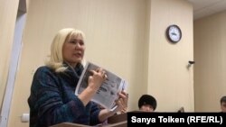 Азаматтық белсенді Санавар Закирова. 12 желтоқсан 2019 жыл.