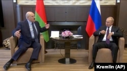 Зустріч Лукашенка з російським лідером Володимиром Путіним, вересень 2020 року