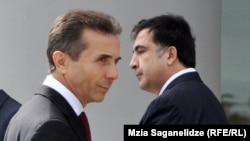 Саакашвили жана Иванишвили. Тбилиси, 9-октябрь, 2012-жыл.