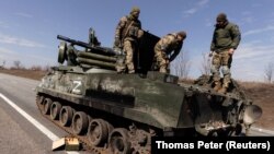 Російська артилерійська установка у звільненому українськими військовими місті Тростянці Сумської області, 29 березня 2022 року (фото архівне)