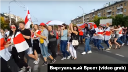 Карагод у Берасьці 13 верасьня 2020 году