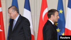 Ֆրանսիայի նախագահ Էմանյուել Մակրոն և Թուրքիայի նախագահ Ռեջեփ Էրդողան, արխիվ