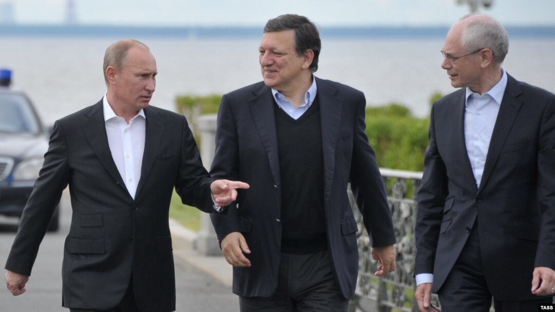 Vladimir Putin sa Barrosom i Rompuyem u Sankt Petersburgu