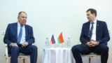 Міністры замежных спраў Расеі і Беларусі Сяргей Лаўроў (зьлева) і Максім Рыжанкоў. Архіўнае фота