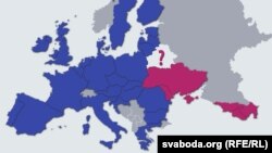 28 чэрвеня 2021 году Беларусь прыпыніла свой удзел у праграме «Ўсходняе партнэрства»