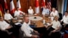 Робоча вечеря під час першого дня саміту лідерів країн G7 у баварському замку Шлос Ельмау, поблизу Гарміш-Партенкірхена, Німеччина, 26 червня 2022 р.