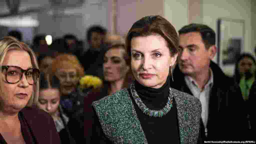 Церемонію відкриття виставки відвідала дружина президента України Марина Порошенко
