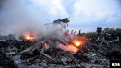 Уламки «Боїнга-777» на Донеччині, 17 липня 2014 року
