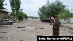 Кыргызско-узбекская граница.