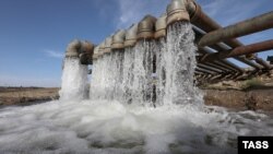 Сімферопольське водосховище, жовтень 2020 року