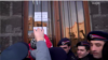 Участники акции протеста в Гюмри возле областной администрации Ширака, 14 января 2015 г․