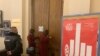 Сотрудники Роспотребнадзора опечатывают зал Дома кино. 3 апреля, Петербург