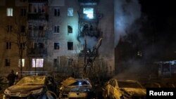 Харьковго жасалган аба чабуулдун кесепети. Архивдеги сүрөт.