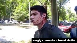 Віталій Устименко після нападу, Одеса, 5 червня 2018 року